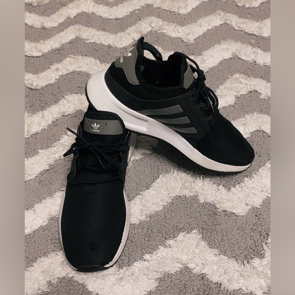 Adidas Black and Gray Running Shoes
